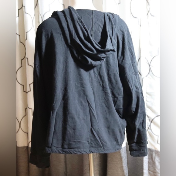 Calvin Klein Performance black hooded shirt with kangaroo pocket & drawstring 3X - Picture 2 of 9